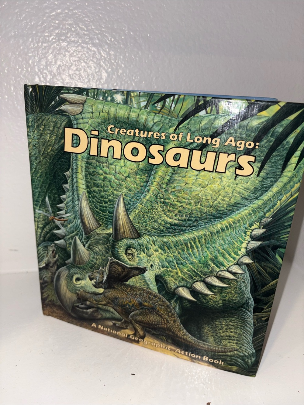 National Geographic Dinosaurs Pop-Up Book Creatures of Long Ago 1988 Interactive